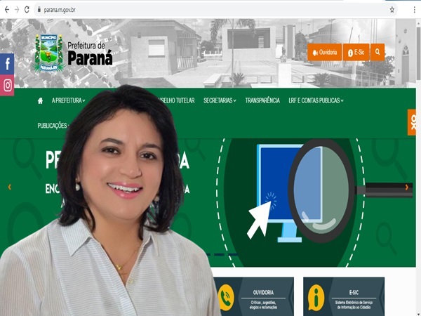 17022020 00 site prefeitura - VIX: Prefeita de Paraná no RN vai gastar R$ 12 mil com site oficial do município; VEJA.
